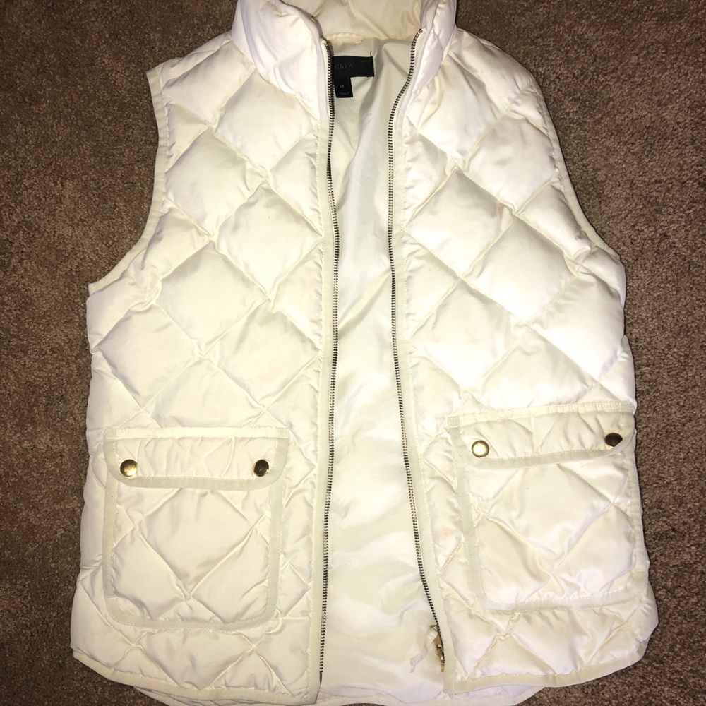 J Crew Cream Vest